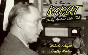 Malcom Spangler founding member of Shelby Amateur Radio Club